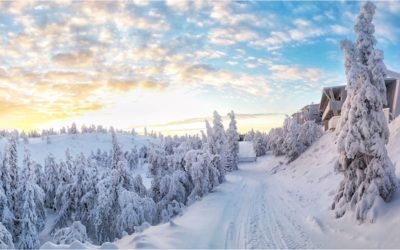 The Ruka ski resort in Lapland